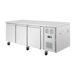 Polar U-serie 3-deurs counter met euronorm opslag 634L