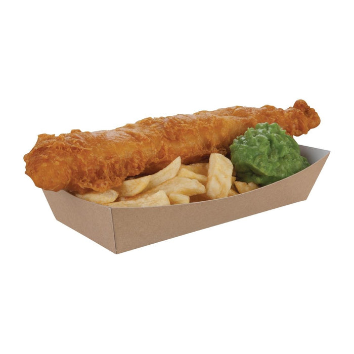 Colpac grote kraft voedselbakjes composteerbaar 22cm (250 stuks)