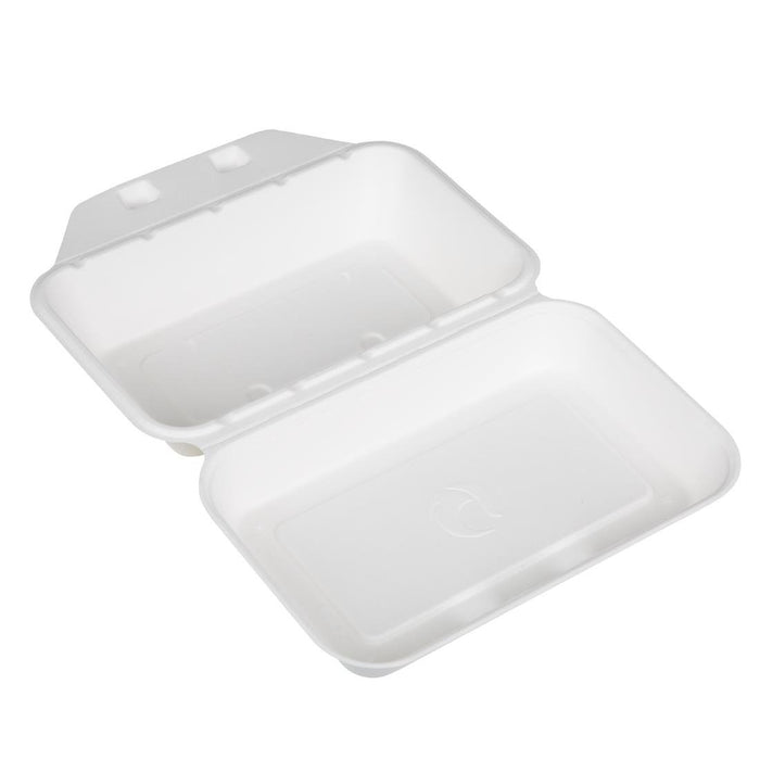 Fiesta Composteerbare Bagasse Voedselcontainers 9X6" (Pak Van 200)