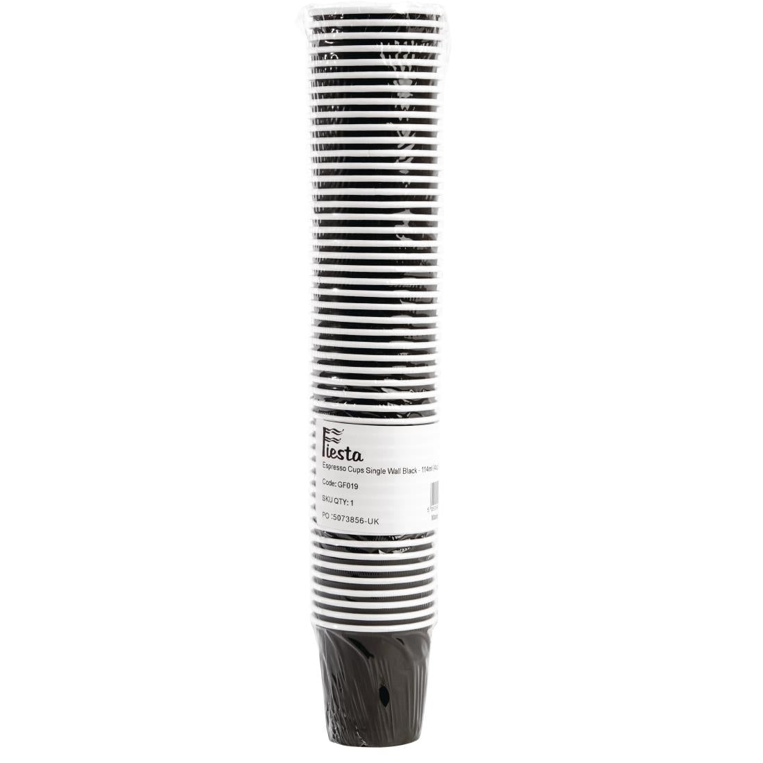 Fiesta Recyclable disposable espressobekers zwart 12cl (1000 stuks)