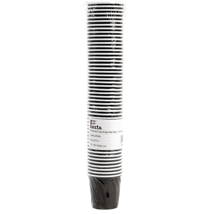 Fiesta Recyclable disposable espressobekers zwart 12cl (1000 stuks)