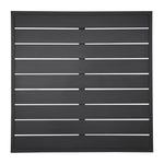 Bolero aluminium tafelblad vierkant zwart 700mm