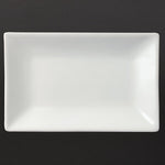 Olympia Whiteware rechthoekige serveerschalen 20x13cm (6 stuks)