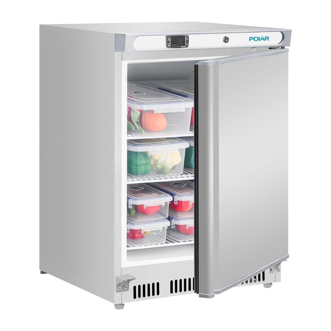 Polar C-Series lage Koelkast Roestvrij Staal 150Ltr