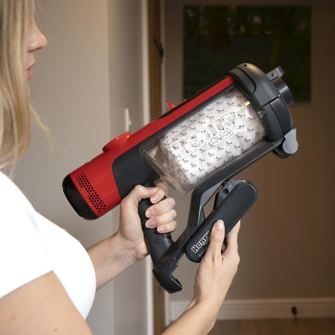 Numatic Steelstofzuiger Henry Quick Hen100R Rood