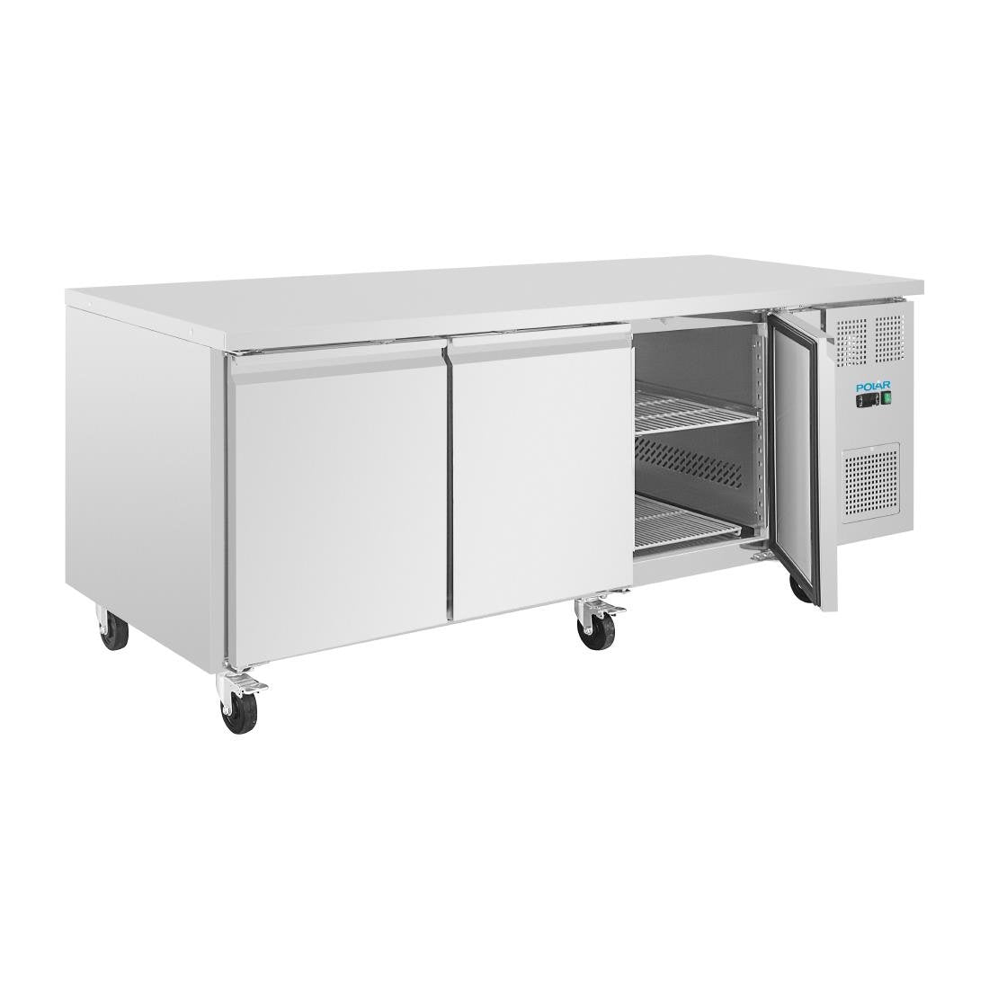 Polar U-serie 3-deurs counter met euronorm opslag 634L