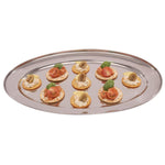 Olympia ovale RVS serveerschaal 45cm