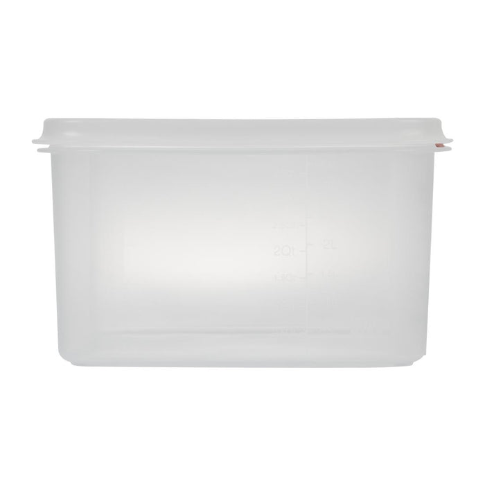 Araven GN 1/4 voedselbak met deksel 4,3L (4 stuks)