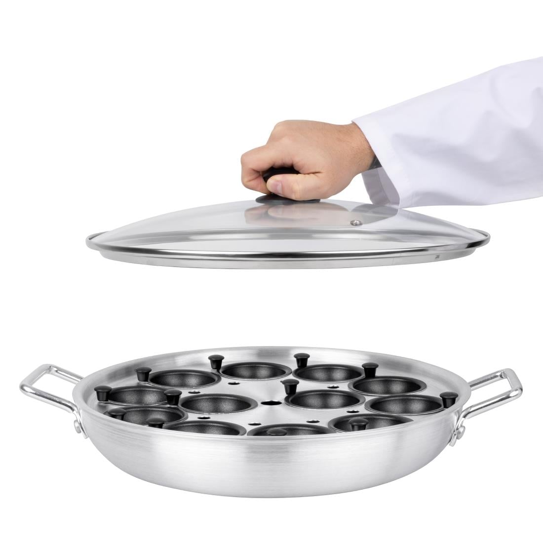 Vogue Aluminium Eierpocherset 35cm