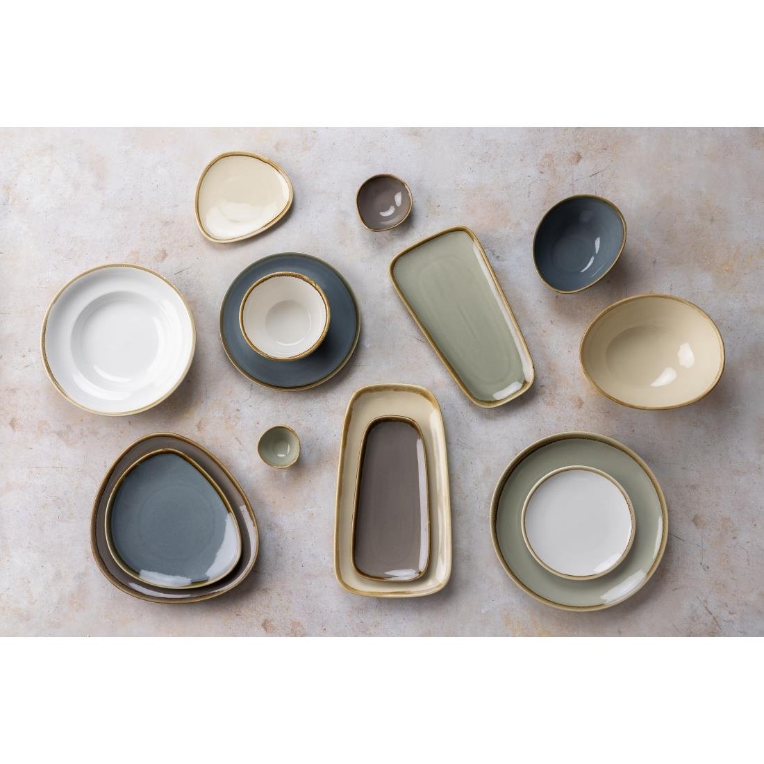 Olympia Kiln pastakommen krijtwit 25cm (4 stuks)