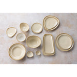 Olympia Kiln ronde coupeborden zandsteen 28cm (4 stuks)