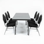 Bolero ABS rechthoekige inklapbare tafel 1,52m