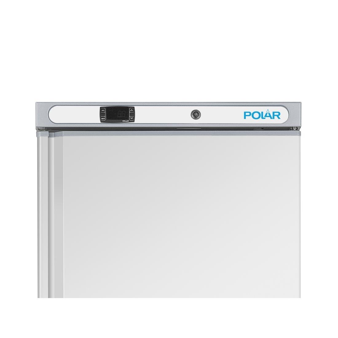 Polar C-serie 1-deurs koeling RVS 400L, ideaal voor professionele keukens met digitale temperatuurweergave.