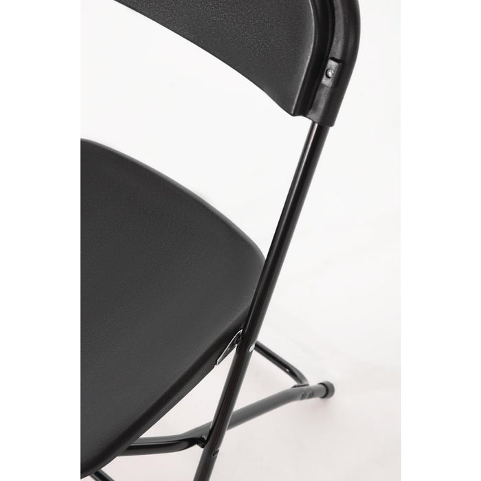 Bolero opklapbare stoelen zwart (10 stuks)