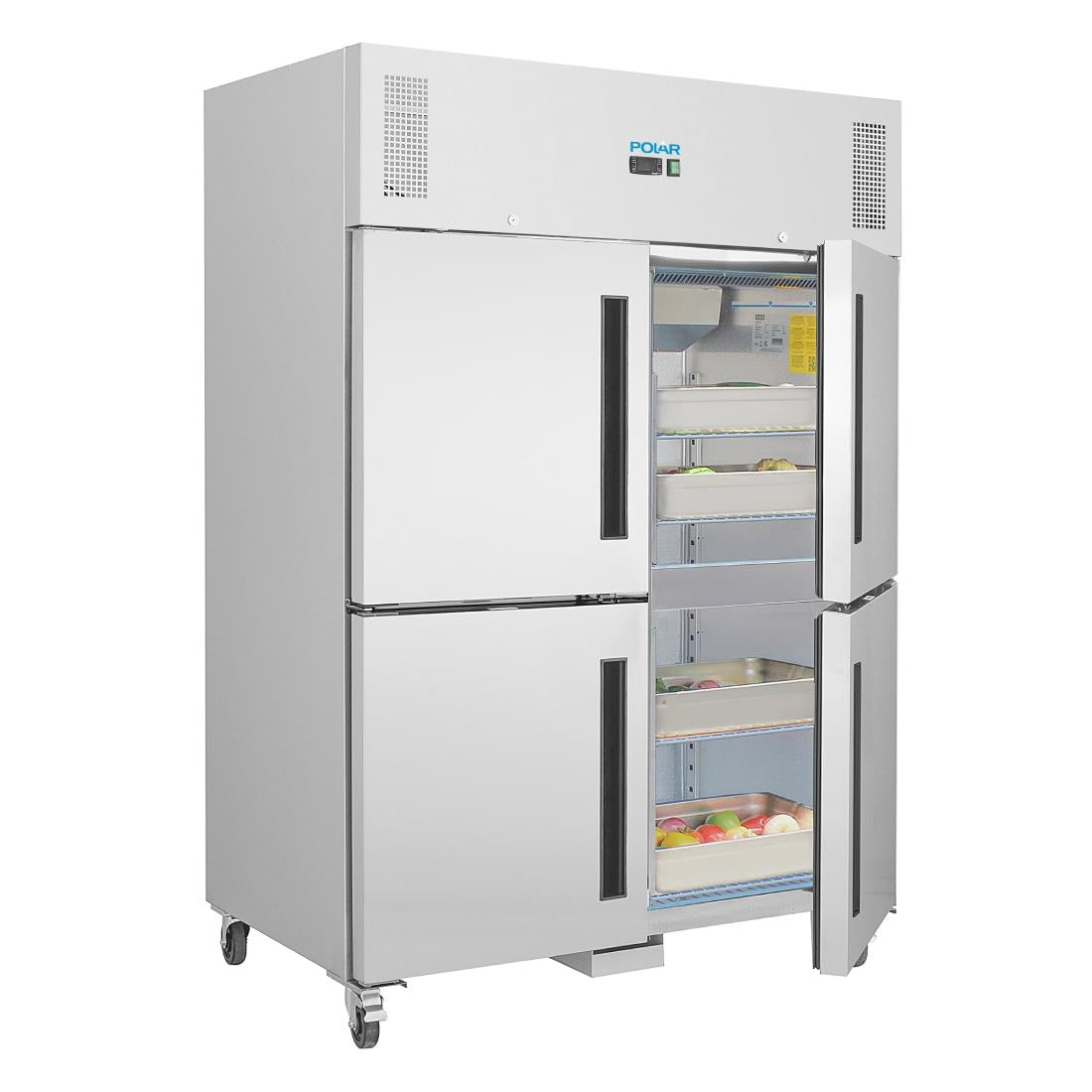 Polar g-serie opstaande dubbele stabiele deur gastro vriezer 1200ltr