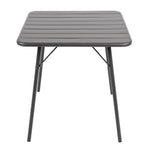 Bolero vierkante stalen tafel grijs 70cm