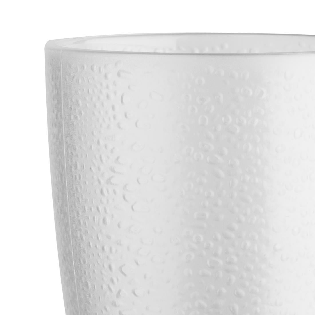 Olympia Kristallon polycarbonaat tumblers met reliëf 275ml (6 stuks)