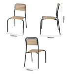 Bolero Santorini Tuinstoelen Met Houteffect (4 Stuks)