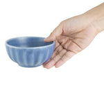 Olympia Corallite Diepe Kommen Blauw 105mm (Set Van 12)