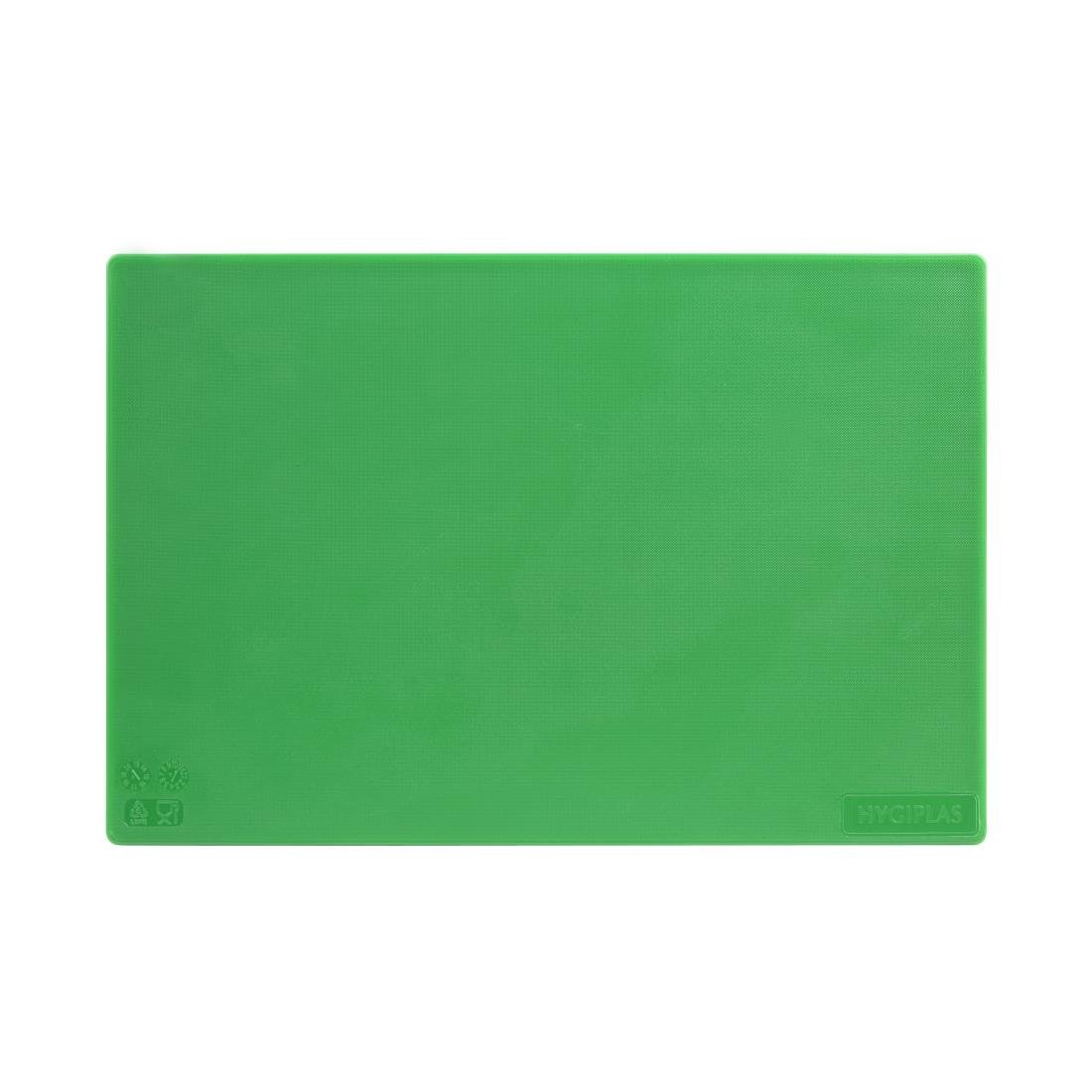 Hygiplas antibacteriële LDPE snijplank groen 450x300x10mm