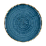 Churchill Stonecast Java Blue Bord Met Opstaande Rand 21cm (pak van 6)