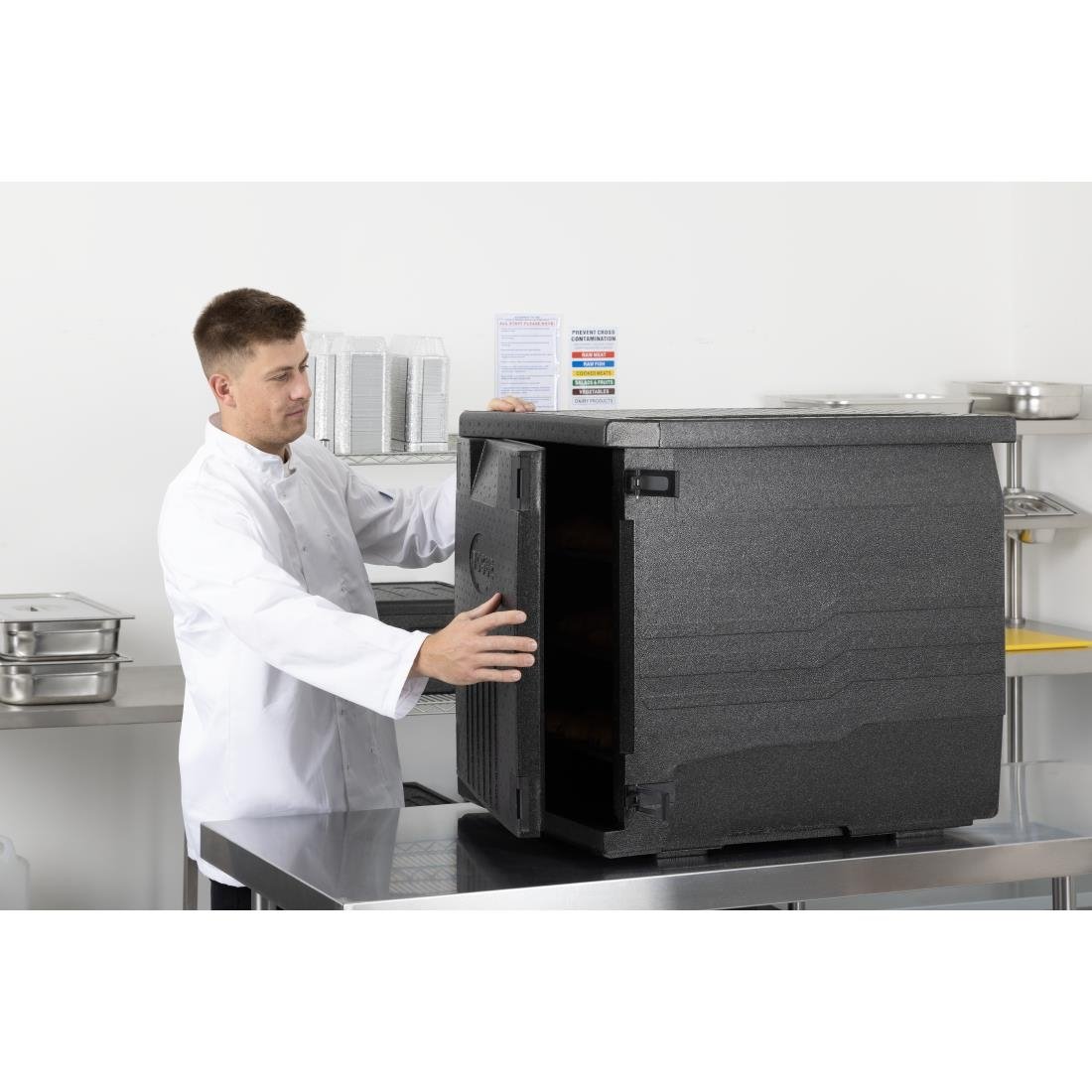 Vogue Geïsoleerde EPP Voedseltransportdoos 126Ltr Patisserie Bakmaat