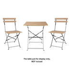 Bolero Perth Pavement Style Klapstoelen Met Houteffect (Pak Van 2)