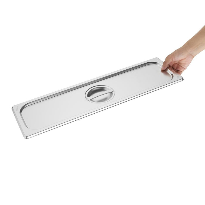 Vogue Roestvrijstalen Gastronorm 2/4 Deksel