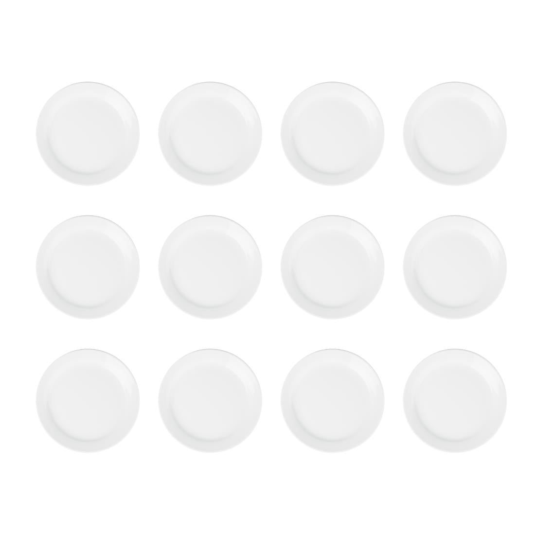Olympia Athena borden met smalle rand 16,5cm (12 stuks)