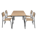 Bolero Santorini Tuinstoelen Met Houteffect (4 Stuks)