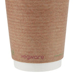 Vegware 89-serie dubbelwandige bekers composteerbaar 340ml (500 stuks)