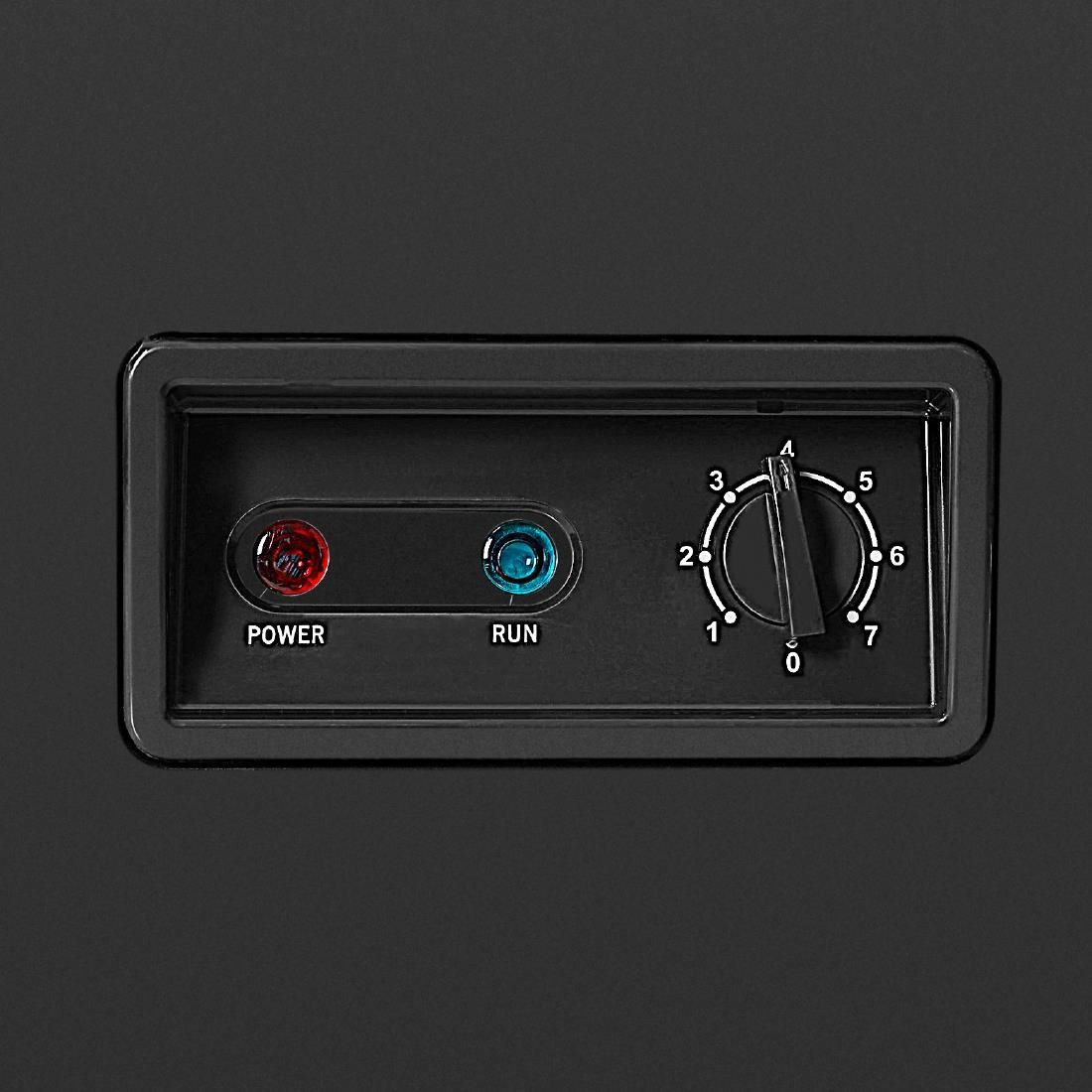 Nisbets Essentials vrieskist zwart 282L