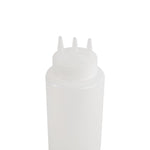Vogue knijpfles met 3 spuitmonden transparant 1L