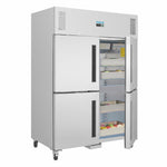 Polar G-serie Gastro 2-deurs koeling met gedeelde deuren 1200L