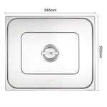 Vogue RVS deksel GN 2/1