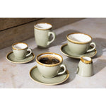 Olympia Kiln espressoschotels mosgroen 11,5cm (6 stuks)