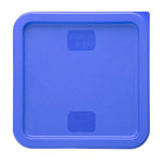 Hygiplas vierkant deksel voor voedselopslagcontainer Blauw Medium