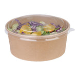 Fiesta Compostable ronde kraft saladeschaal 75cl (300 stuks)