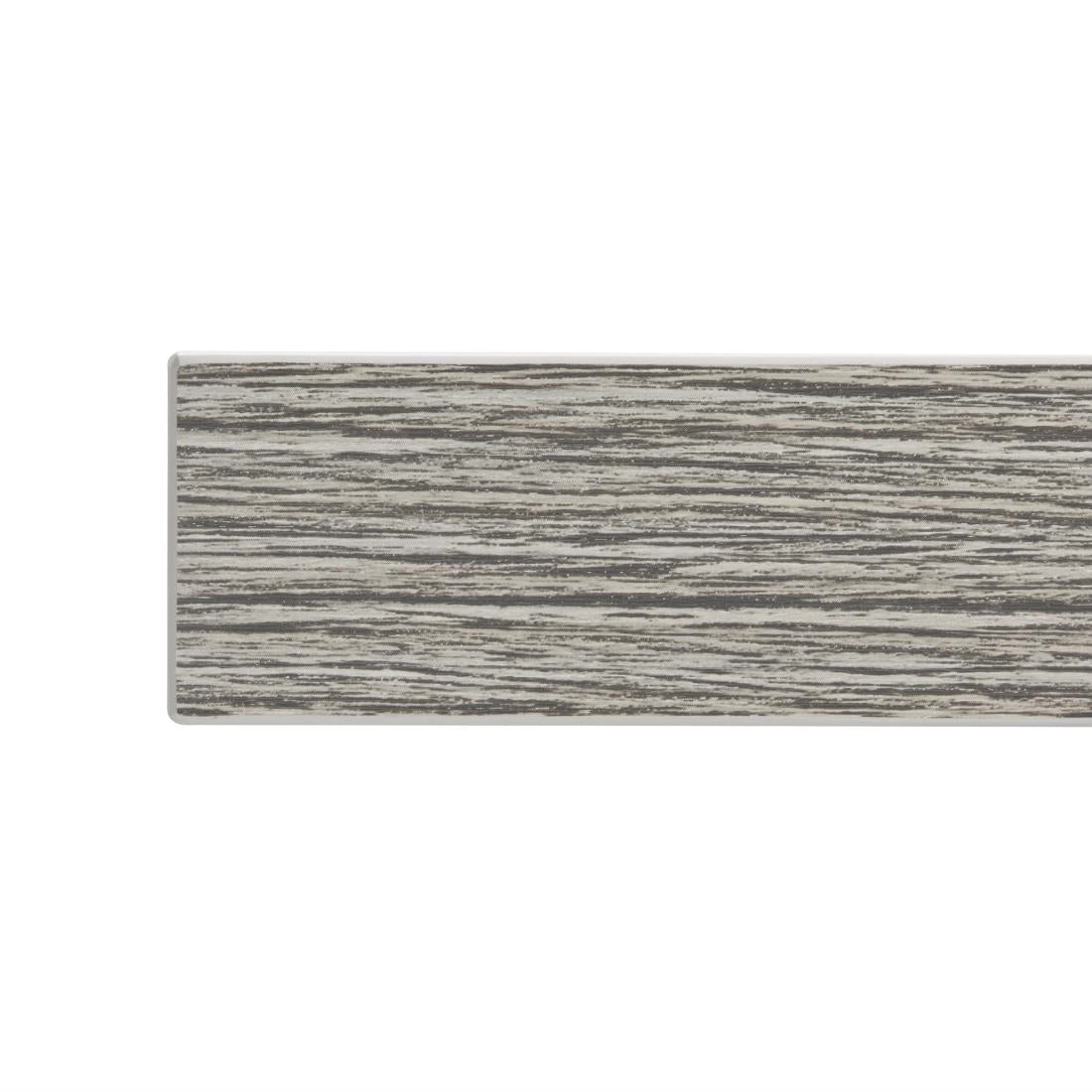Bolero Voorgeboord Vierkant Melamine Tafelblad Ash Grey 700mm