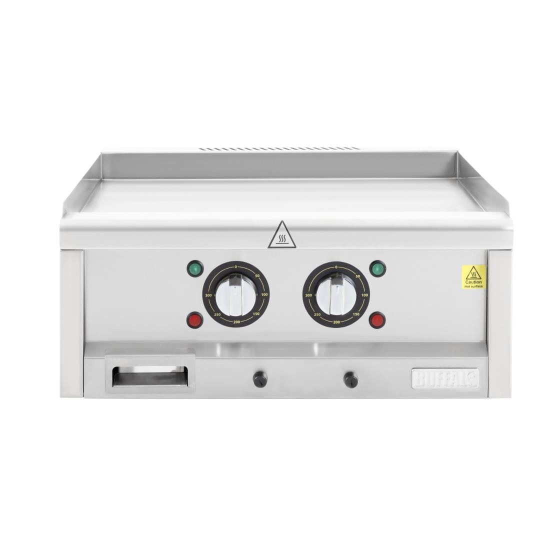 Buffalo 600-Serie Elektrische Bakplaat Met Twee Zones, 600mm