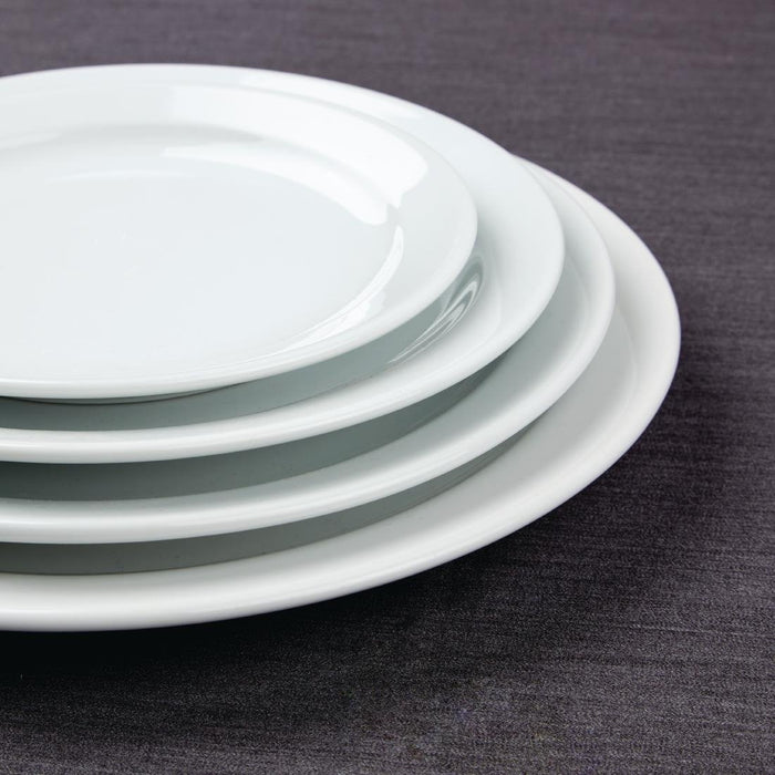 Olympia Athena borden met smalle rand 22,6cm (12 stuks)