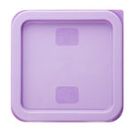 Hygiplas Vierkante Voedselopslag Container Deksel Paars Klein