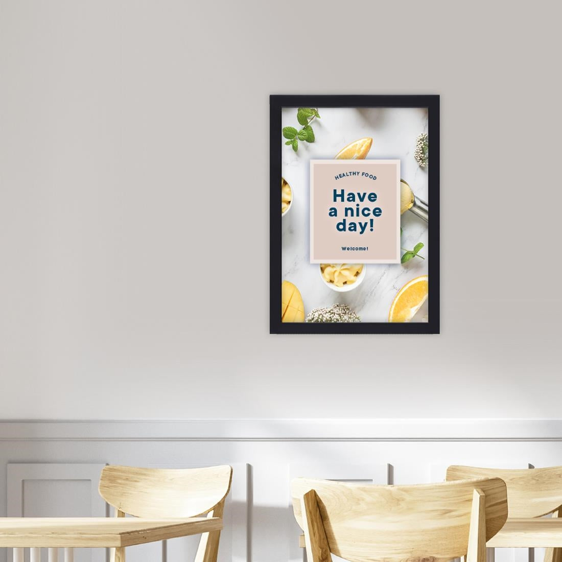 Europel Klapframe A4 25mm Mat Zwart