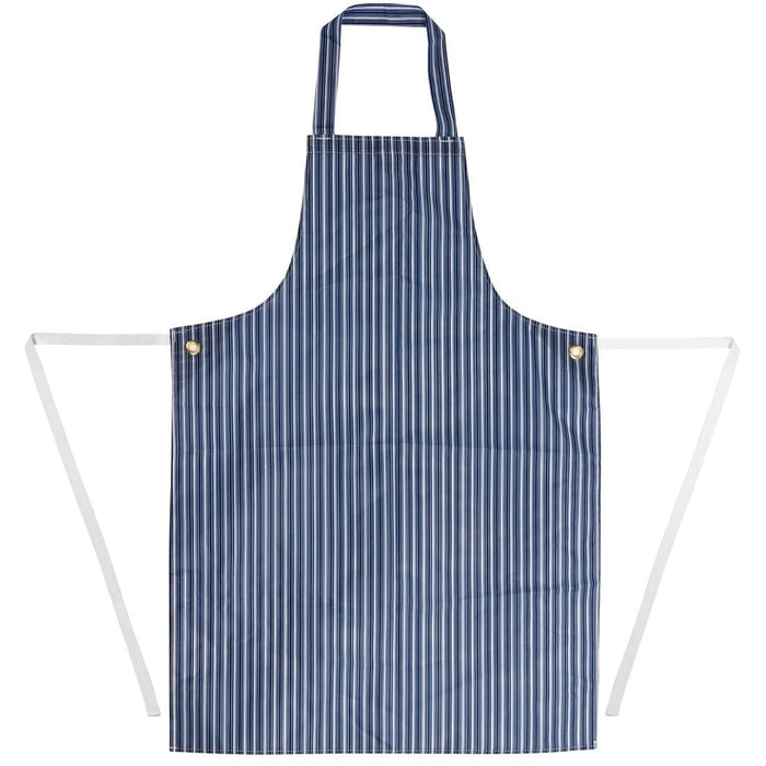 Whites waterdicht schort blauw-wit gestreept