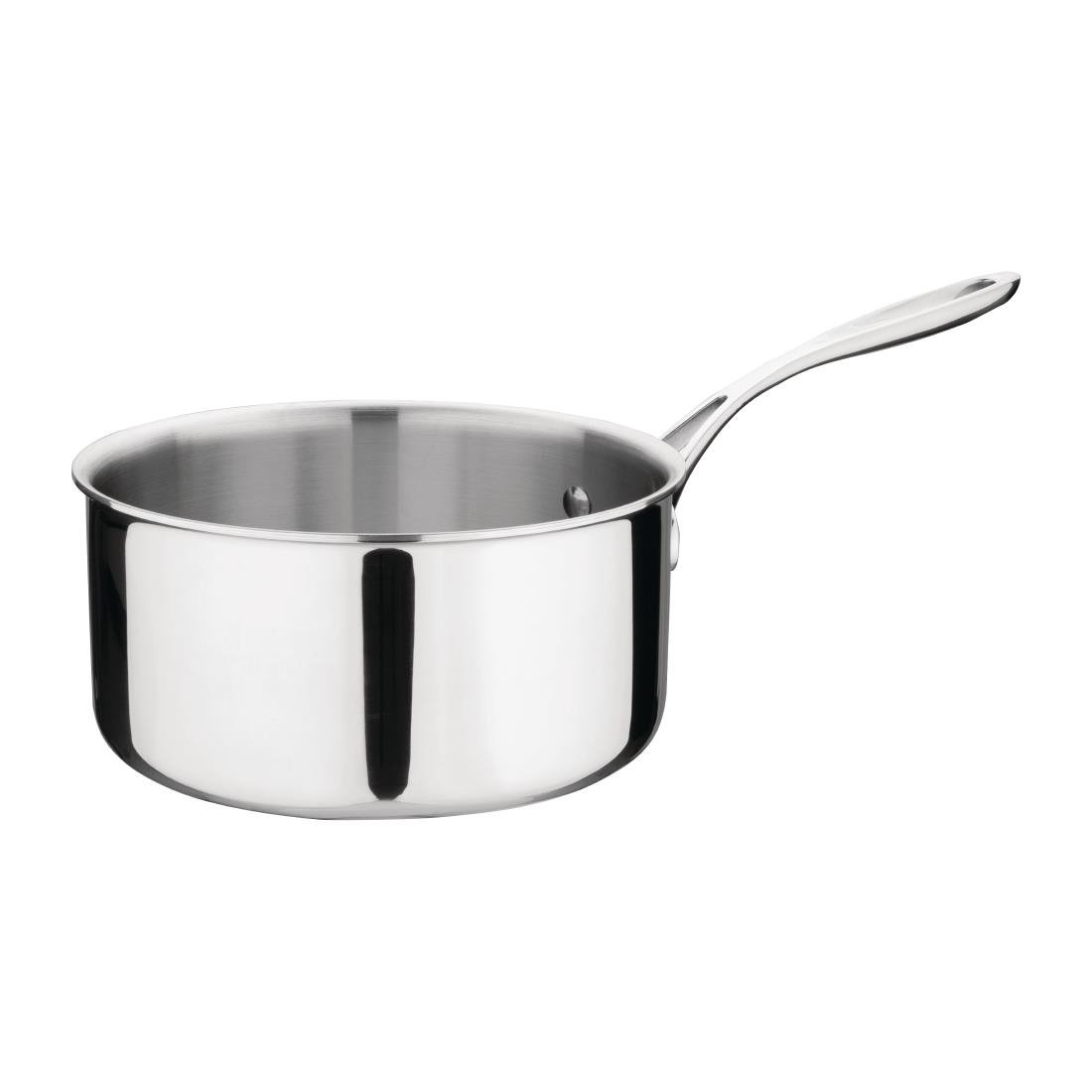 Vogue roestvrij staal & aluminium tri-wand steelpan 20 cm