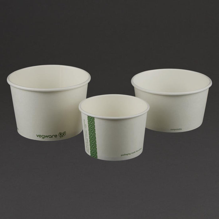 Vegware composteerbare soep- en ijsbakjes 23cl (1000 stuks)