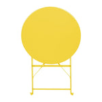 Bolero Perth zachtgele trottoirstijl ronde tafel 600 mm