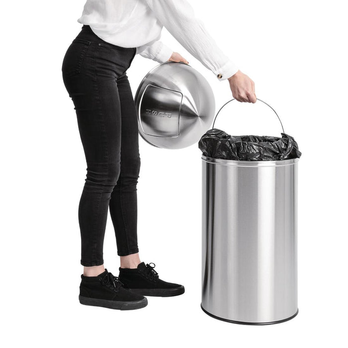 Bolero RVS afvalemmer 40L