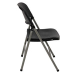 Bolero opklapbare stoelen zwart (2 stuks)