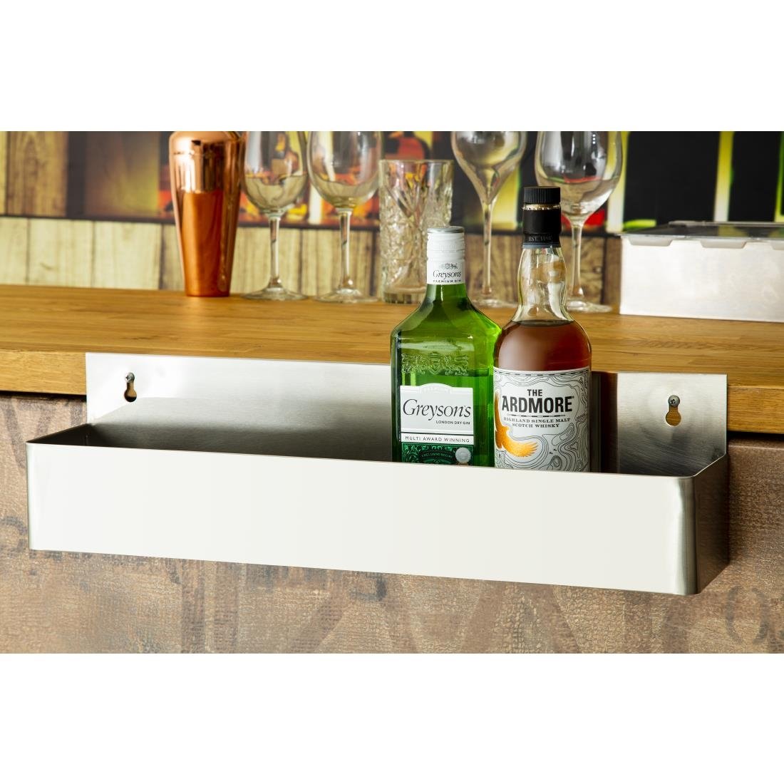 Olympia RVS flessenbak 56cm